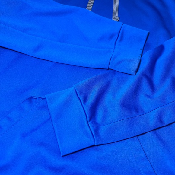 Nike Mens Size Small Therma-FIT Hoodie Blue Gray Pullover Swoosh Athletic Active - Picture 15 of 15